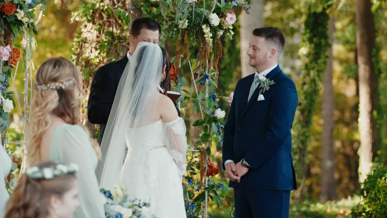 Wedding film frame by Michael Sloop Films