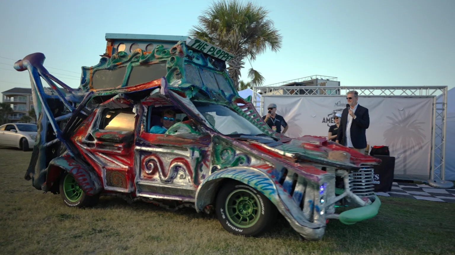 An imaginative handmade car at Concours d’Lemons